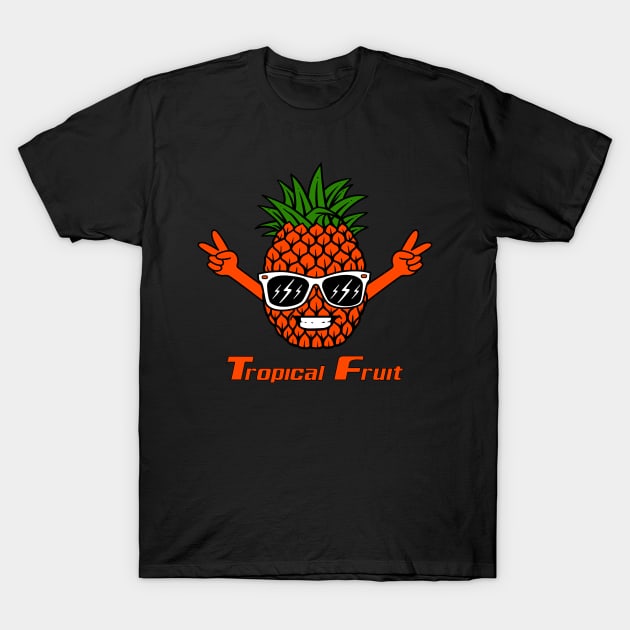 Pineapple tropical fruit T-Shirt by 99% Match